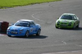 Margaret Farquhar Rigg just behind her contender for 2nd place.